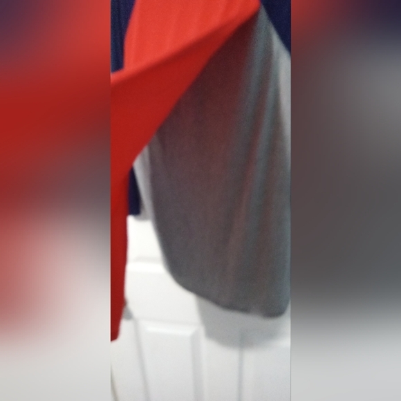 Gray and Blue Long Sleeve Tee with Superhero Design - Picture 4 of 4